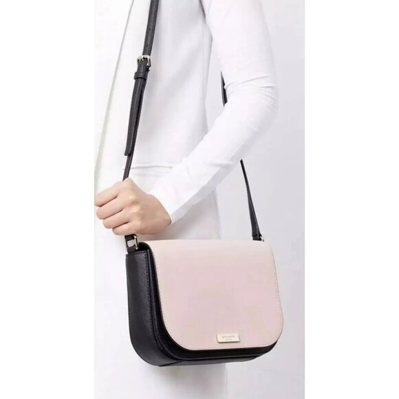 Kate Spade Laurel Way Large Carsen Saffiano Leather Crossbody Messenger Bag NWT - Picture 1 of 14